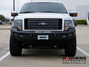 Ford F-150 Stealth Front Winch Bumper - Smittybilt XRC - Raw Steel WARN M12000